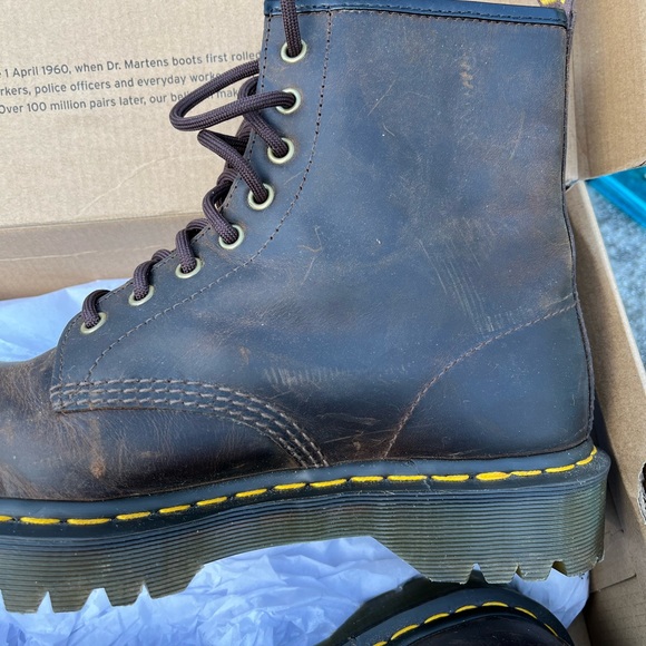 Doc Martens 1460 Bex Crazy Horse Brown. Men’s 9. Women’s 10. - Picture 7 of 8